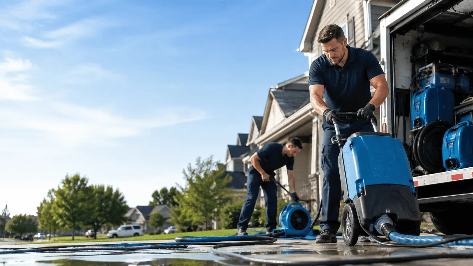 Dehumidification being performed in Shelbyville, IN